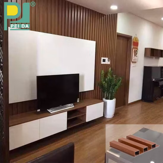 Double Loading Wood Plastic Composite Waterproof Decorative PVC Wall Panels for Shower Bathroom&Ceilings